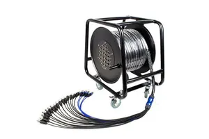 SND247 Professional 12-40CH Female to Male XLR Stage Snake Cable with Heavy Duty Steel Drum