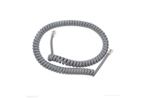 2M 3M In Black RJ9 Cable Curly Telephone Cord Spiral cables Long Tail
