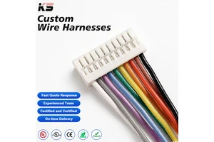 Factory Custom Made JST GH GHR 1.25mm Pitch 10Pin Male Female Customize Connector Cable Assembly