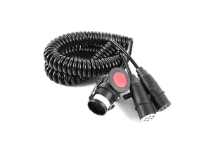 Wholesale 24V Trailer ABS EBS Coiled Power Cable Heavy Duty 7-Way Truck Trailer Electrical Cable