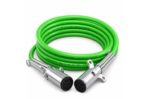 DOT Straight 7 Way 7 Pin ABS Electrical Power Cable Heavy Duty Trailer Cord Wire for Semi Truck Tractor Trailer