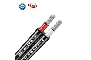 TUV SAA Approved Dual Cores 2 Core 1000m 4mm2 Solar Pv1-f Battery Power Cable Dc Copper Auto Solar Cable 6mm² for Solar System