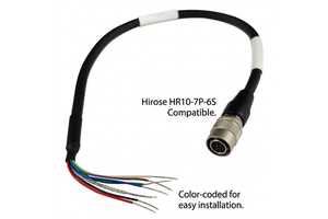 For HR10-7P-6S Compatible 6Pin Female PVC Double Shielding IP65 Industrial Pigtail Cable for Machine Vision Robotic