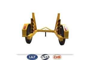 Supply Mini Optical Fiber Cable Reel Trailer Max 1.5T ,CHINA / Hydraulic Steel Wire Rope Drum Trailer