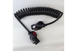 New Seven Core Trailer Spiral Cable 24V EBS Cable Assembly for Semi-trailer Power Line Electrolytic Copper Black Green 28T