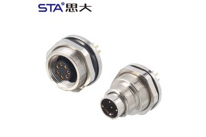 M9 IP67 Aviation Plug PCB Male Female Panel Mount Back Mount Socket Waterproof Connector 2 3 4 5 6 8 Pin