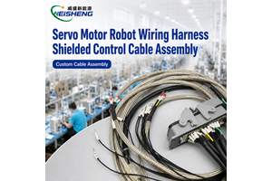 Custom Robotics Wiring Harness Shielded Control Cable Assembly for Servo Motor OEM
