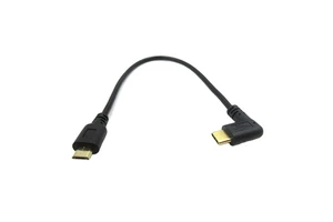 USB Type C to Micro USB Angle Cable for Digital Camera