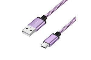 LUNG KAY Pro Series Type-C USB Cable | 3A SuperFast Charging | Braided Nylon Shield | 1.8m Long for Android/iPad/Camera/Printer