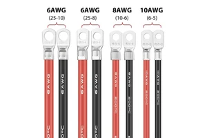 Manufacturer Soft and High Flexible Silicone Power Cable Automotive Battery Connector Wire Battery Cable