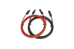 PNTECH Single Core Solar Pv Cable 1x2.5mm2 Flexible Solar Cable 1m Solar Extension Wire Solar Panel Extension Cable