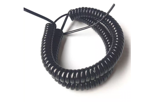 Spiral Copper PVC Insulated 12 16 19 21 26 Cores Spring Coil Retractable Electrical Cable Flame Retardant Outdoor Use