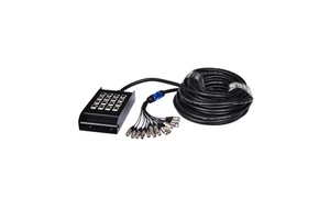 24 Channel XLR Audio Cable Box for Stage Monitoring and Recording