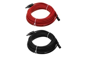 H1Z2Z2-K Photovoltaic Cable Solar IP68 Waterproof Connector Cable for PV Connector Extension Cable 2.5-6mm 1000V Pure Copper