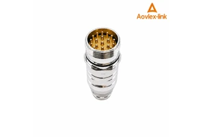 M23 Connector Servo Motor Robot Flange Socket M23 Encoder Connector 6 8 12 17 19 Pin High Flex M23 Signal Power Hybrid Cable
