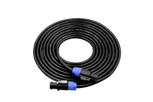 Length 1m Professional Speaker Cable with Speakon NL4 Connectors 2 Pole 4 Pole for High Power Audio