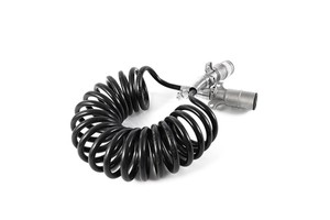 Heavy Duty Vehicles Coiled Trailer 7-Core ABS Cable Auto Parts New Retractable Spiral Electrical Cord Trailer Coiled Cable