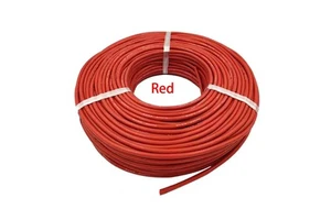 100m Stranded Silicone Power Cable Heat Resistant 100m 12 14 16 18 20 22 24 26 AWG Electrical Wire Red Black Car Battery 600V