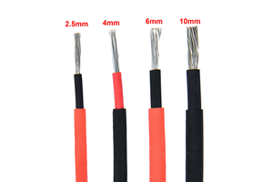 DC Industrial Solar Power Cable Tinned Copper XLPO Insulation Stranded Conductor 1500V EN50618 H1Z2Z2-K Coil PV Cable