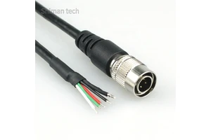 HR10A-7P Female Hirose Connector to Open End I/O Cable