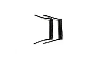 2 Core Spiral Cable 20AWG Coiled Cable Customized Length PU Jacket Spring Wire for Industrial Equipment
