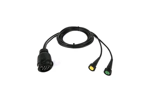European 9 Ploe Plug to 5 Pole Lamp Plug Trailer Lamp Cable Electrical Straight Electric Wire Cable