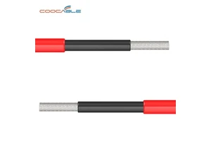 4mm2 6mm2 10mm2 25mm2 PV Solar DC Cable Tinned Copper XLPO Insulation Jacket TUV Approved Solar Cable for Solar Panel System