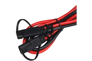 12V Motorcycle Battery Power Cable with Quick Disconnect SAE Port Solar Cable Copper Conductor for Industrial Use PVC Coated