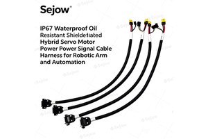 IP67 Waterproof Oil Resistant Shielded Hybrid Servo Motor Power Signal Cable Harness for Robotic Arm and Automation