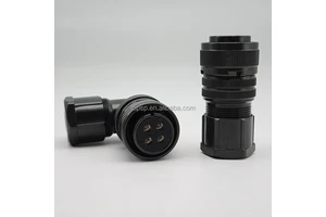 Servo Power Cable Servo Motor Connector 3106A-20-4S Affordable Core Connectors Industrial Metal Plug Socket 90 Degree Adapter