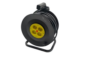 Wholesale High Quality Industrial Heavy Duty French Type 4 Socket Extension Cord Reel With Thermal Protection Cable Reel