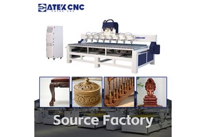 Factory Direct Sales of 8-Station Machine 2D 3D Carving Machine with Reinforced Cable Bracket Cnc Router Machine