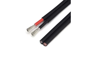High Voltage Twin 2 Core 4mm 6mm 8mm Power Solar Cable 1000V 1500V Power Pvc Sheath Dc Pv Cable Solar Cable
