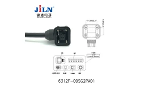 Servo Waterproof 4 Pin Connector Large Current Rate Waterproof Encoder Plug Connector for Servo Cable