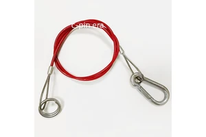 C-pin High Quality PVC Coated Stainless Wire Rope Car Tow Rope Safety Trailer Breakaway Cable