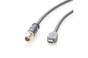 IX A-Key to M12 X-Code Industrial Ethernet Cable, CAT6A Ideal for Industrial Automation, Machine Vision and PoE Applications.