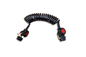 Electrical Spiral ABS 5 Core 7 Pin Coiled Wire Cable for Trailer Connection Line