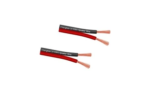 Audio Speaker Cable 2 Core 10 12 14 16 18 20 AWG OFC Conductor Flexible Speaker Wire Power Wire Stage Speaker Cable