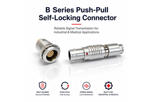 UHUB FGG.1B 6 Pin Panel Mount Socket Push Pull Circular Connector For Automation Servo Motors