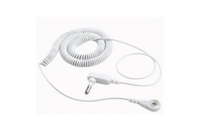 Length 20 Feet US Plug 4 mm Female Snap Grounding Spiral Cable