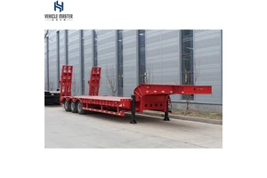 Extendible Low Bed Trailer Multi Axle Modular Lowboy Trailer With Steerable Axles For Overlength Cargo Transport