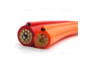 70mm Flexible PVC Electrical Wire Crane Cable Reels Drum Cable