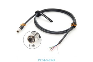 Hirose HR25-7TP-8P Male Straight to Open End Power I/O Trigger GPIO Signal Cable FLIR Flea3 GrassHopper3 Basler GigE CCD Camera