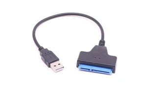 USB2.0 SATA Adapter Cable 0.2m/0.5m Braid Shielded Cable for SSD HDD External Hard Drive USB Type Charging Cable Camera Use