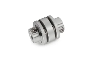 Zero Backlash Servo Motor Clamp Connector Aluminum Alloy Flexible Double Disc Coupling for Stepper Motor (OEM)