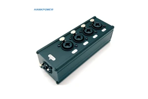 4 Channel Audio DMX XLR 6.35mm to RJ45 Network Cable Extender Splitter XLR Stage Box