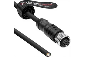 Alvin's Cables M8 8-Pin Female A-Code Open End Shielded Standard Voltage Power I/O Cable for Baumer CX Series Cameras Industrial