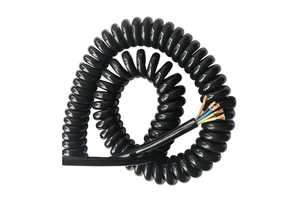 2 3 4 Core PU Spiral Spring Cable 1 1.5 2.5 4mm2 Retractable Flexible Coiled Wire Copper Core OEM ODM Factory Custom