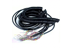 7 12 15 16 17 19 21 26 Cores Coiled Spring Spiral Shield Cable 4m 6m CNC Handwheel Manual Pulse Generator MPG Industrial Cable