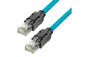 High Flex Cat6A S/FTP Industrial Ethernet Cable RJ45 to RJ45, Stranded Copper PVC Jacket for GigE Vision Camera